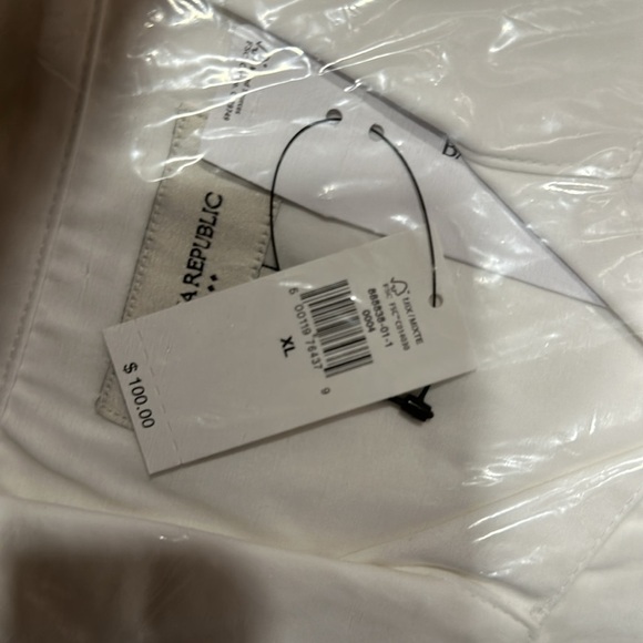 NWT! Banana Republic White POPLIN MINI DRESS - Picture 5 of 7